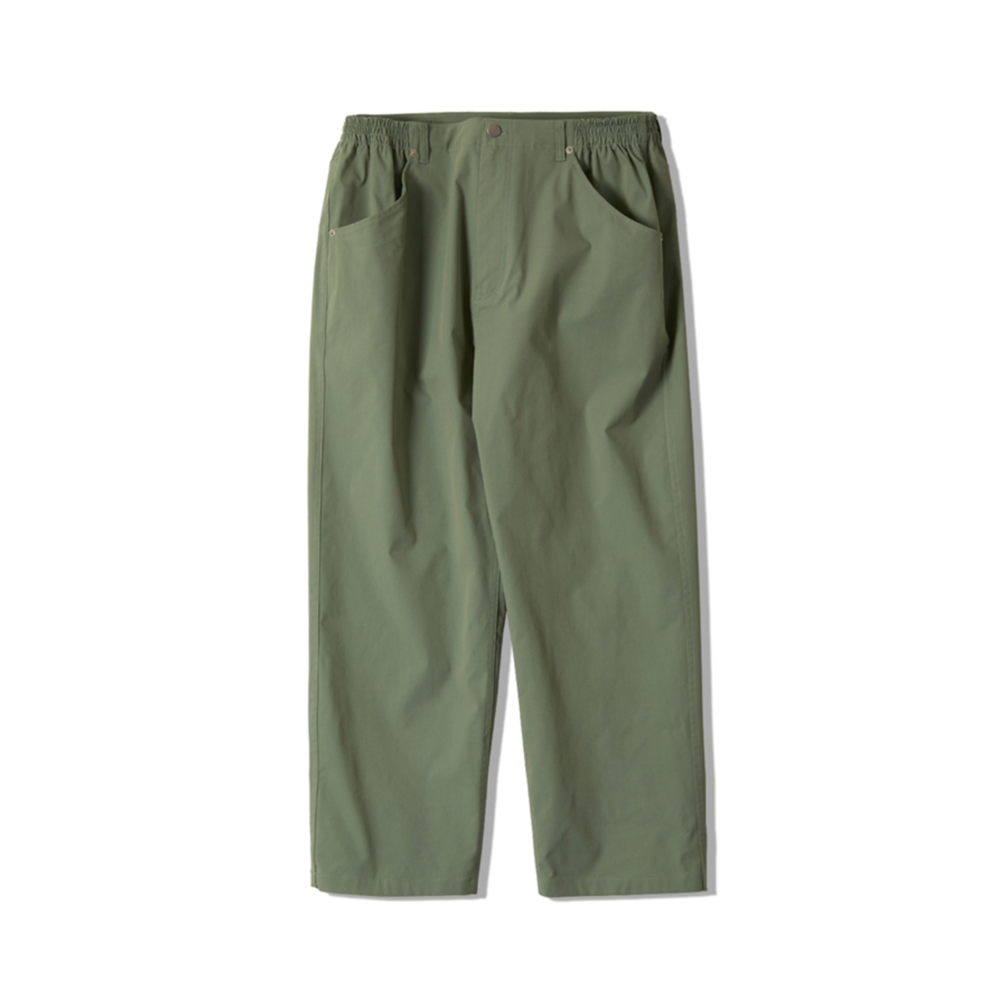 CROPPED WIDE PANTS (GREEN)