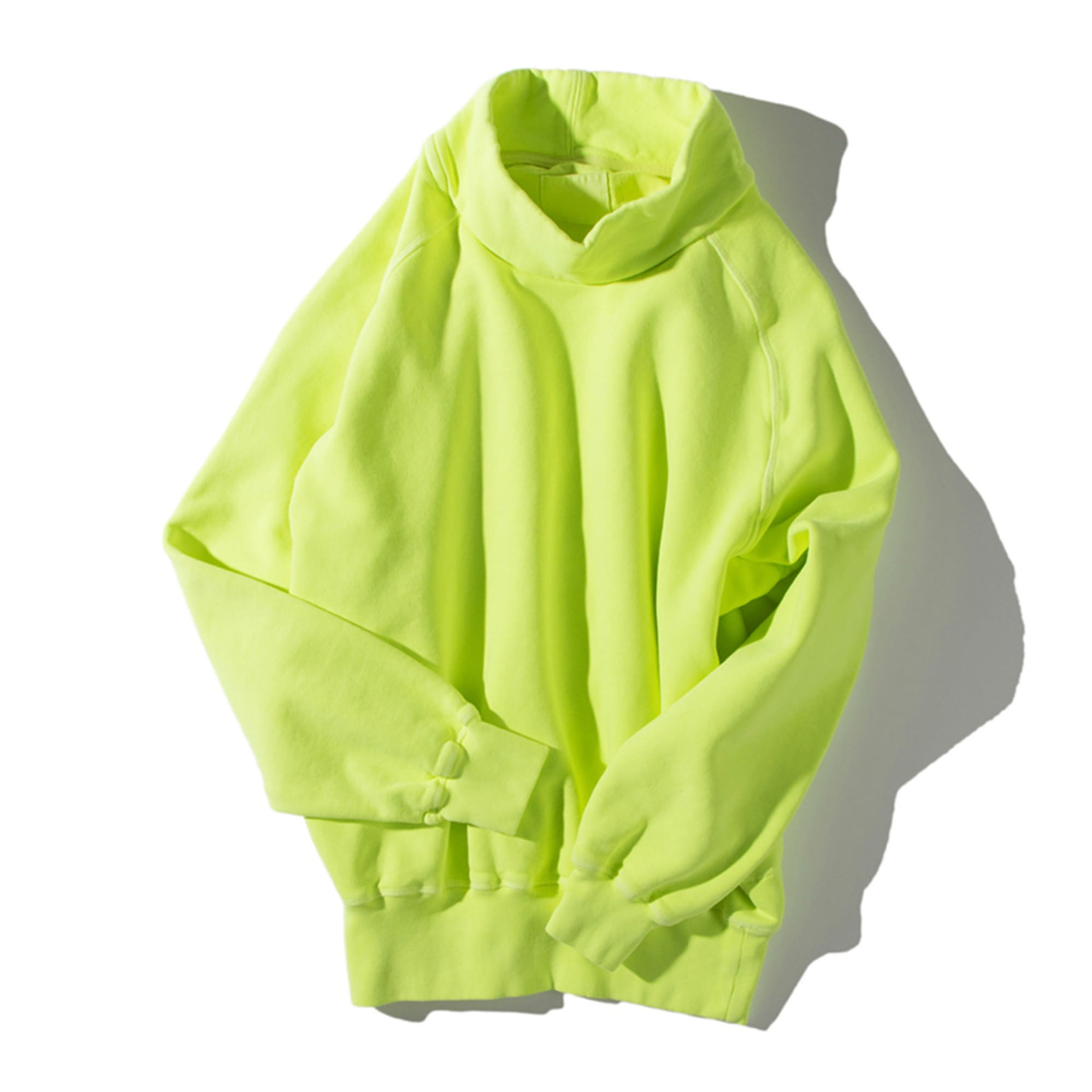 BRUSHED TURTLE NECK SWEAT JERSEY (NEON)