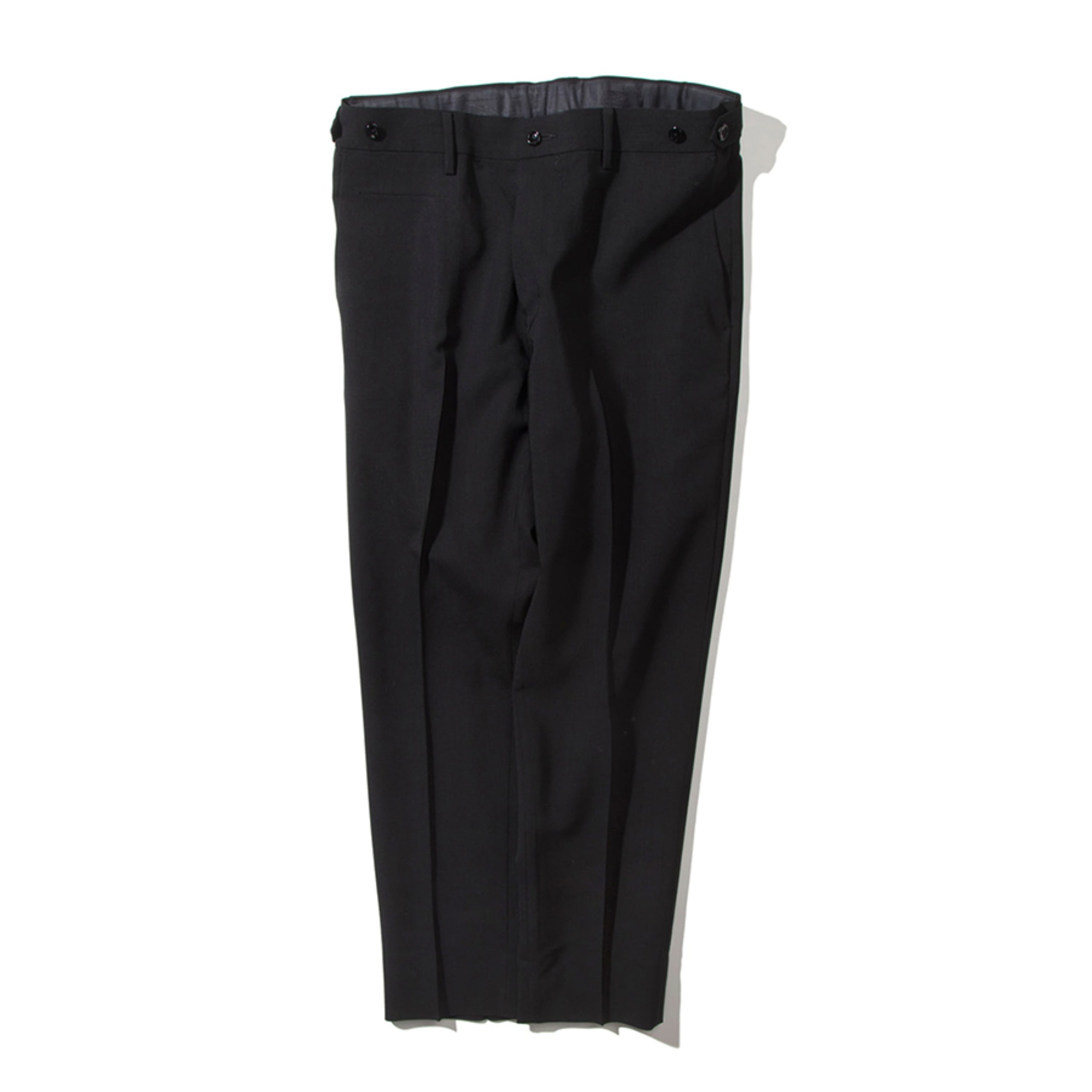 MOHAIR WOOL TRAVEL TROUSERS (BLACK)