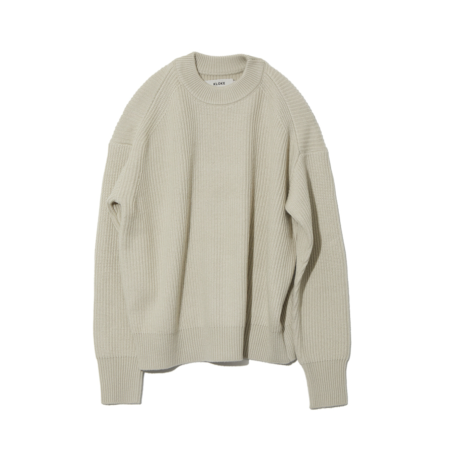 HEED CHUNKY KNIT SWEATER  (FROST)