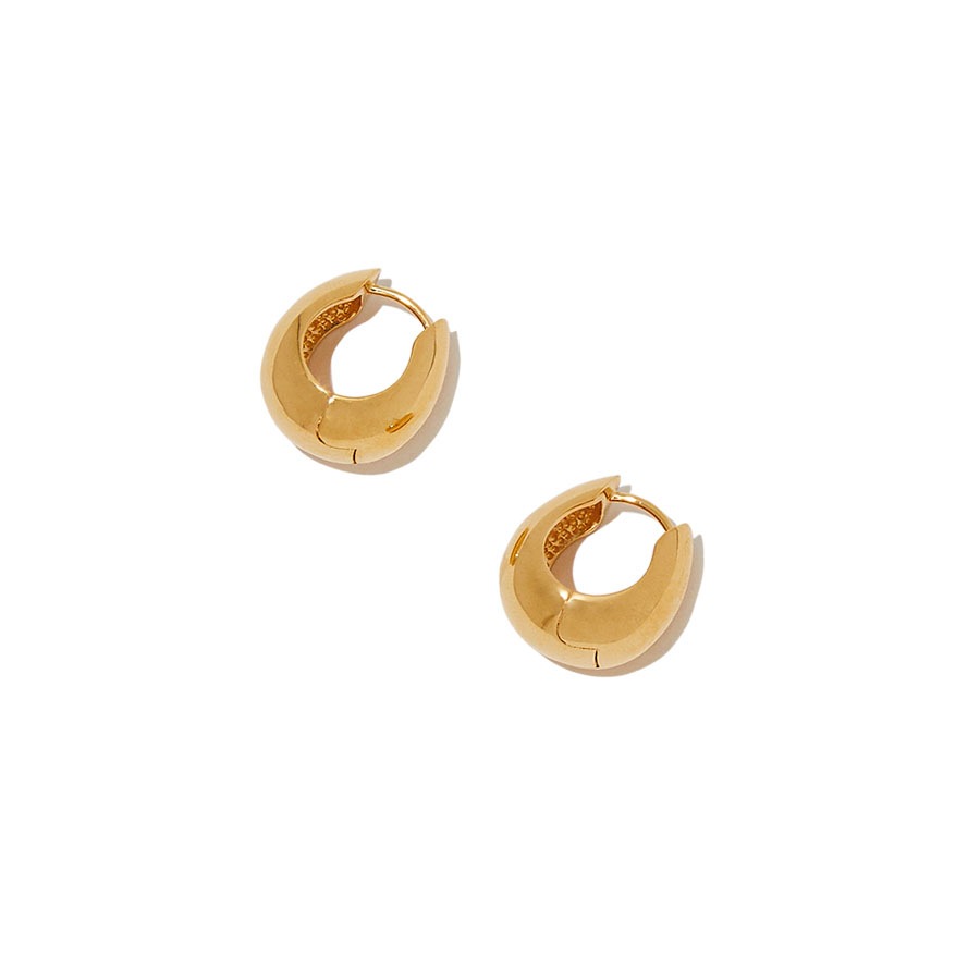 GOLD HINGED HOOPS (GOLD)