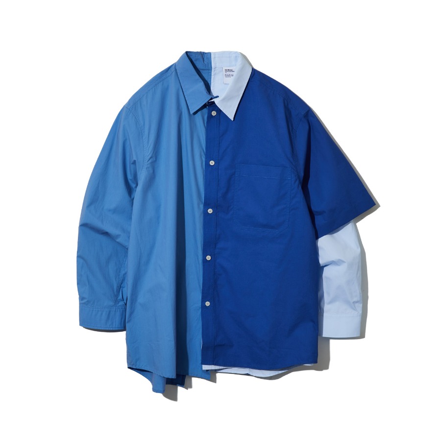 3 COLOR LAYERED SHIRT (BLUE)