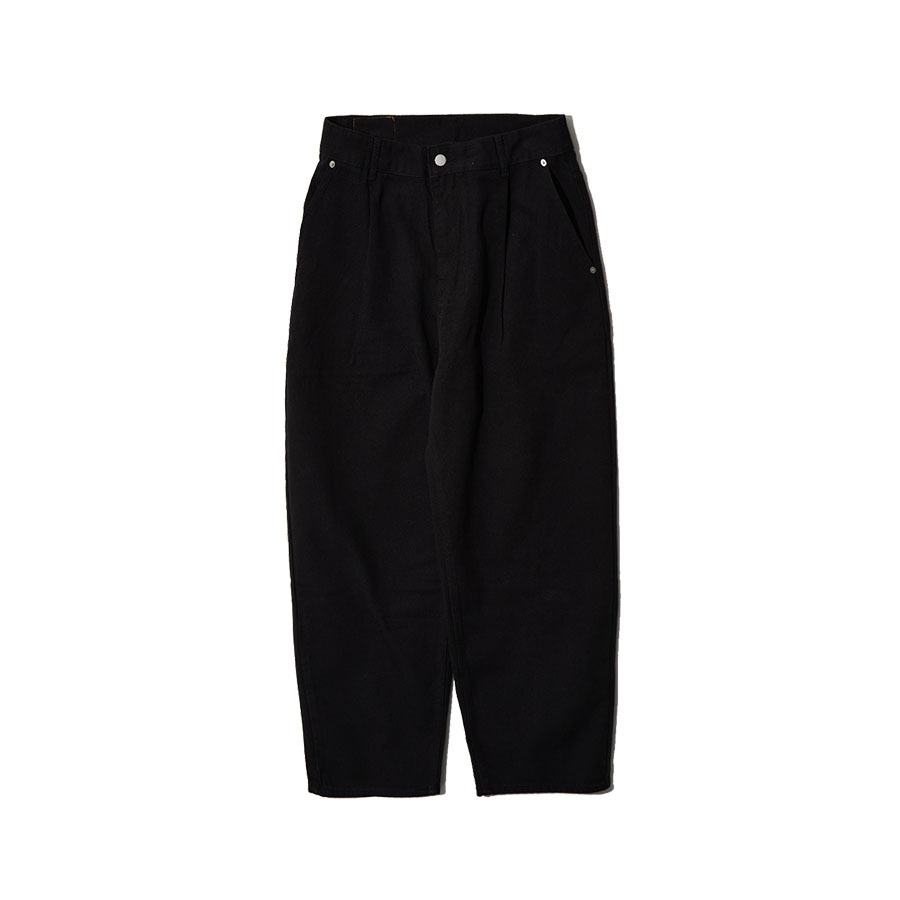 RELAXED TWILL PANTS (BLACK)