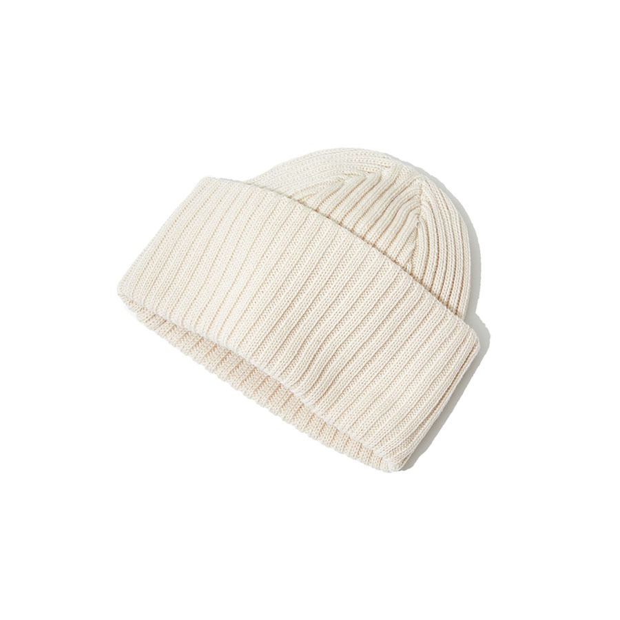SOLID WOOL SHORT CAP (IVORY)