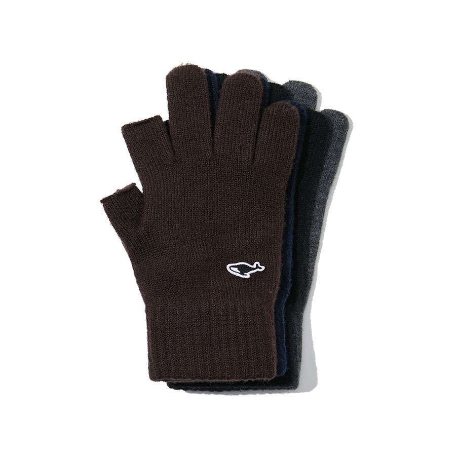BASIC THUMB-INDEX FINGER KNITTED GLOVES - 3 COLORS