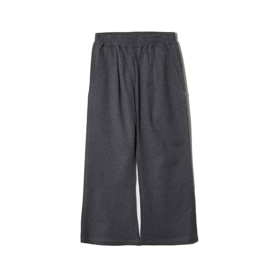 ULTRA COMPACT TERRY FLARE PANTS (H.CHARCOAL)