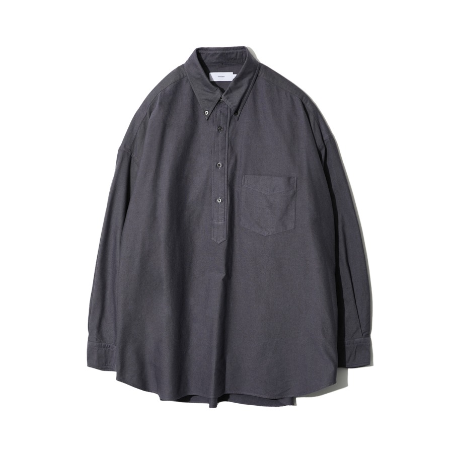 OXFORD OVERSIZED B.D PULLOVER SHIRT (GRAY)