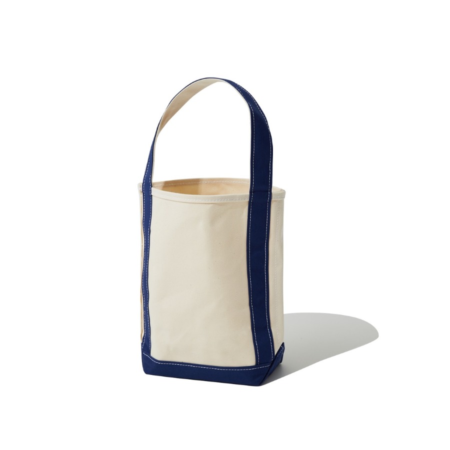 BAGUETTE TOTE SMALL (NATURAL/NAVY)