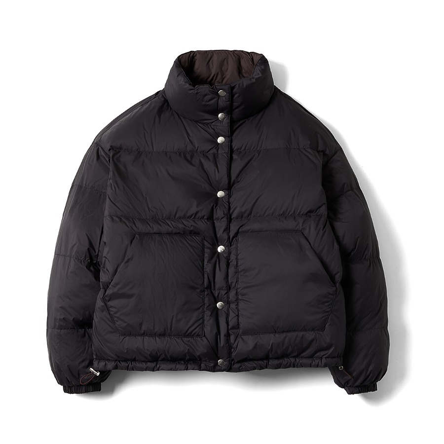 LYCEUM REVERSIBLE QUILTED JACKET (CHOCOLATE / BLACK)
