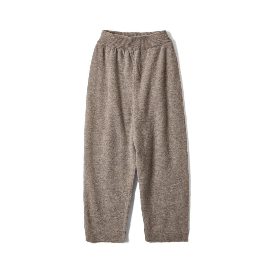 BABY ALPACA KNIT PANTS (TAUPE)