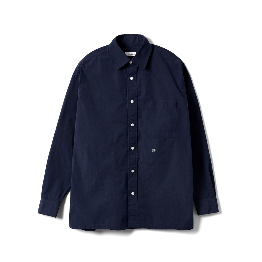 TRADITIONAL FIT SHIRT (W) (NAVY)
