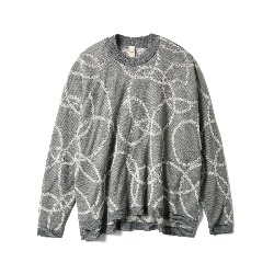 KNITTED CREW NECK (BLUE GREY)