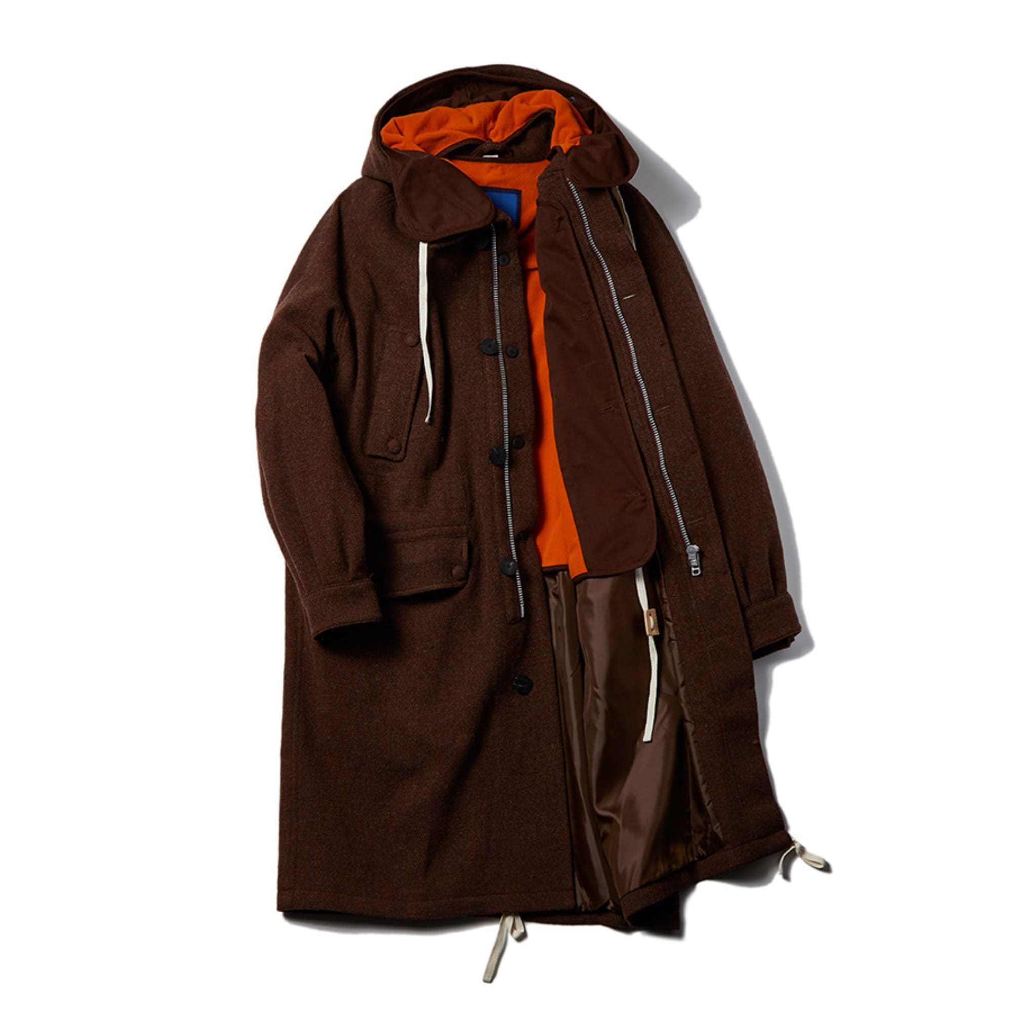 THE DOCUMENT WOOL PARKA (BROWN)