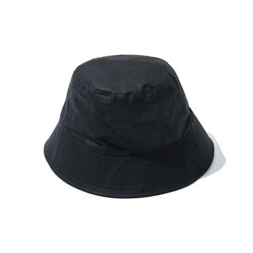 UK OILED CLOTH BUCKET HAT (BLACK)