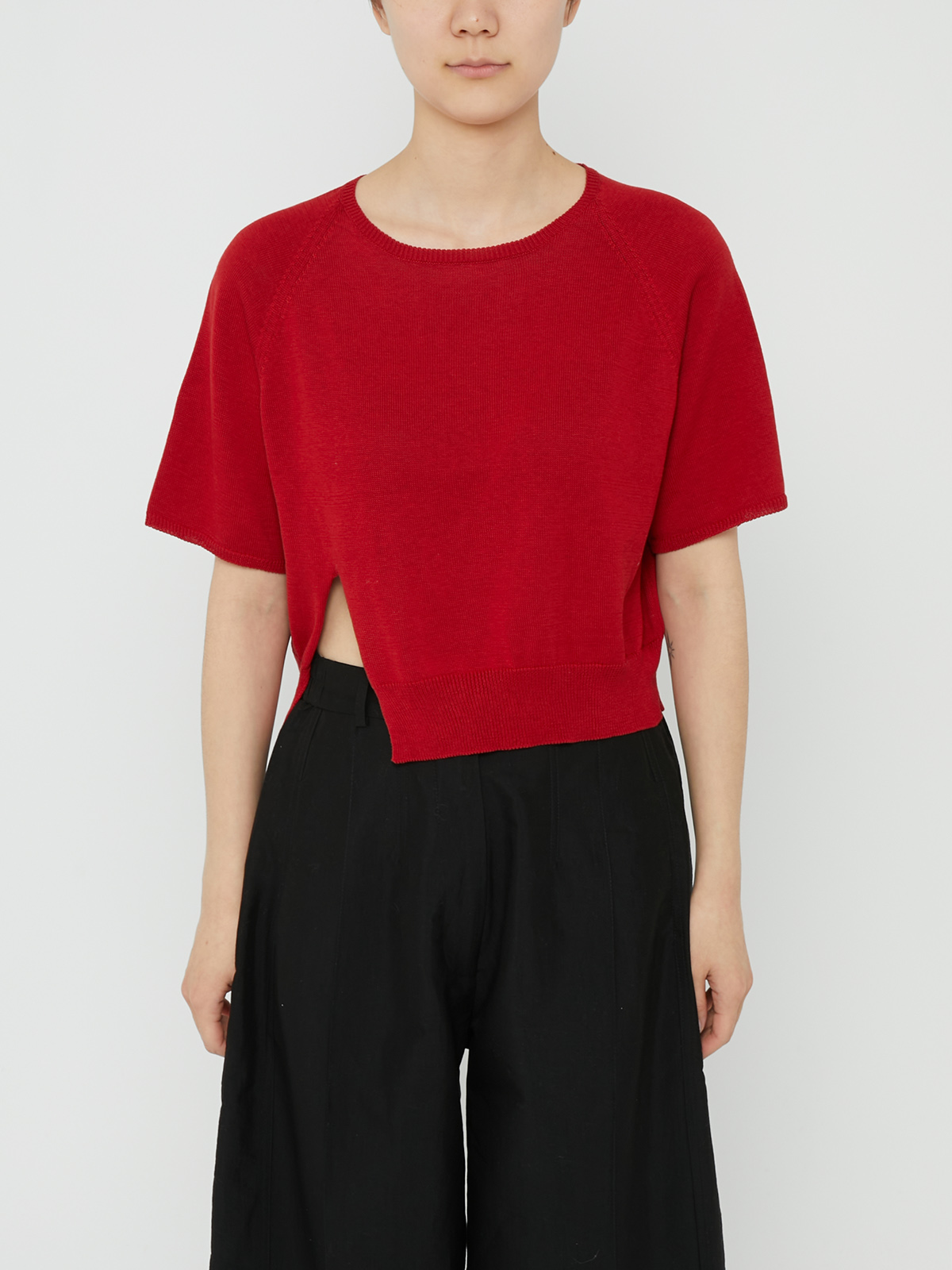 SILK OPENING TOP (RED)
