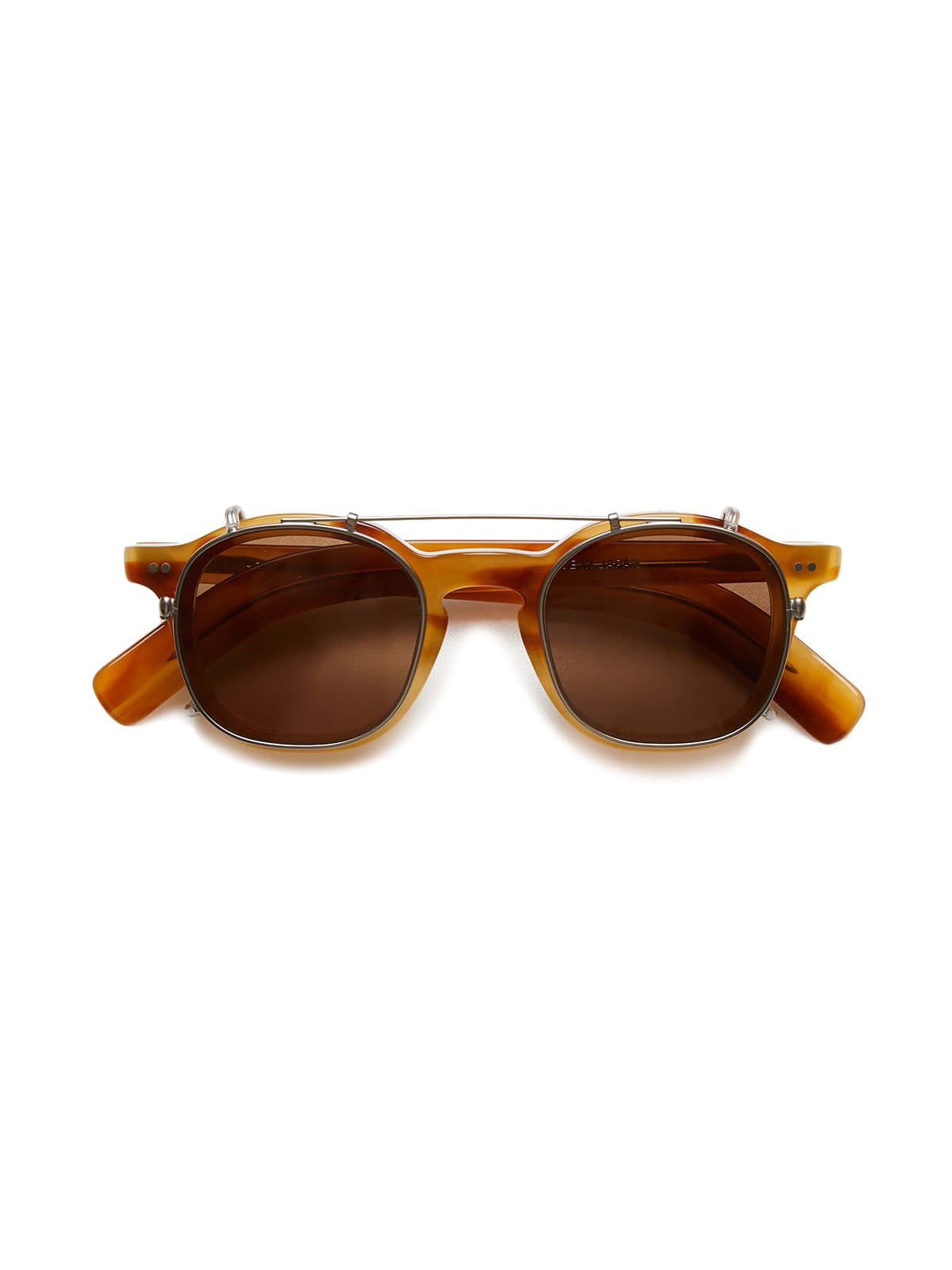 CLIP-ON SUNGLASSES TYPE1 (BROWN)