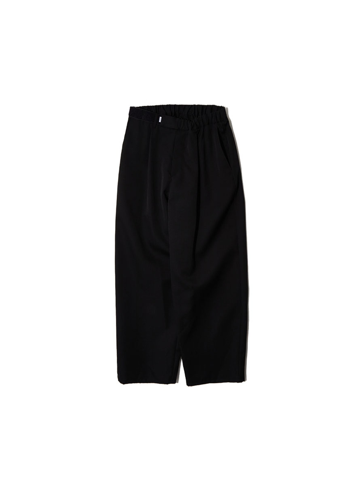 SCALE OFF WOOL WIDE CHEF PANTS (BLACK)