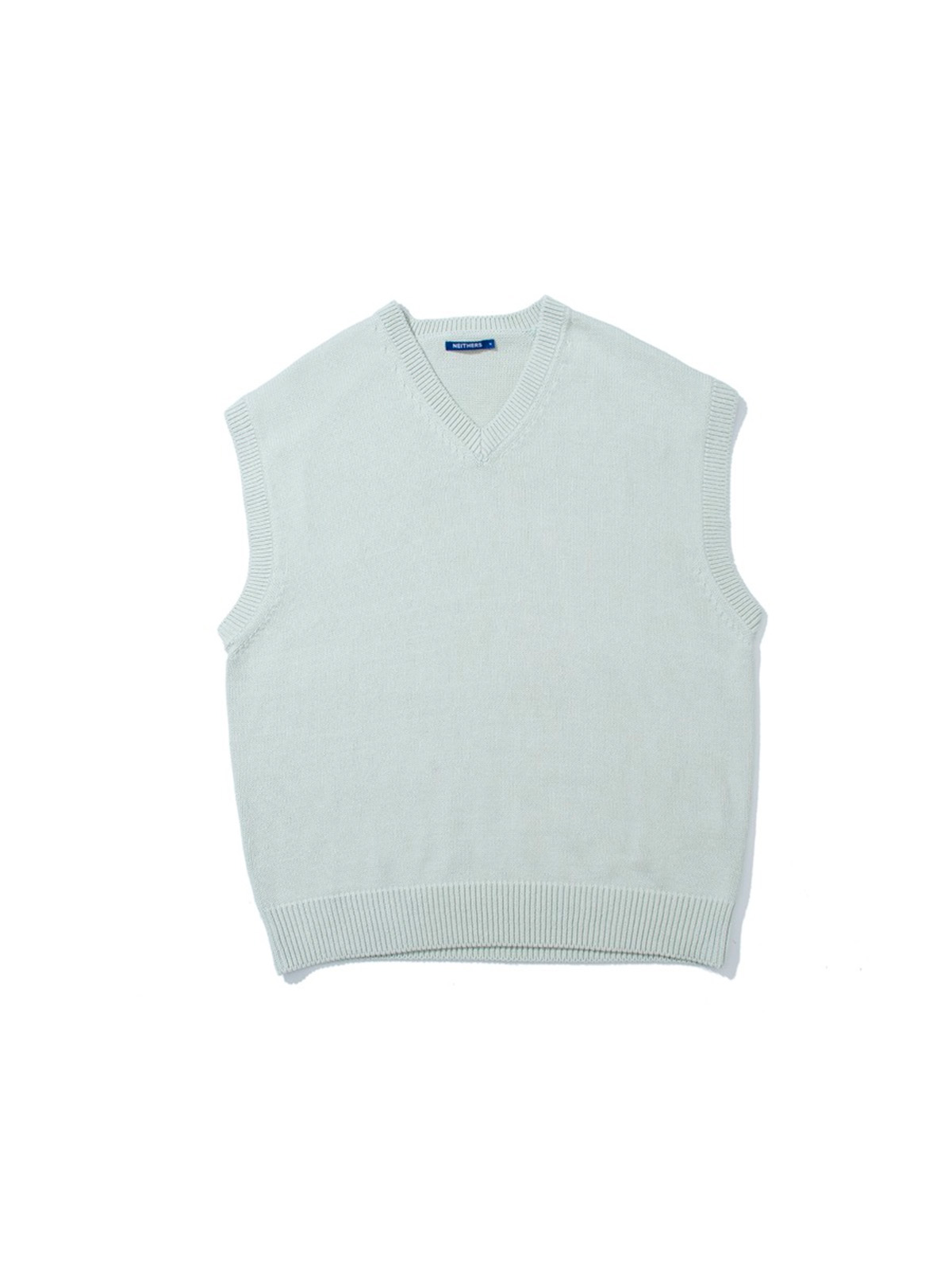 BOXER PULLOVER KNITTED VEST (FADED MINT)